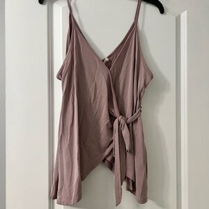 Elegant Mauve Wrap Top